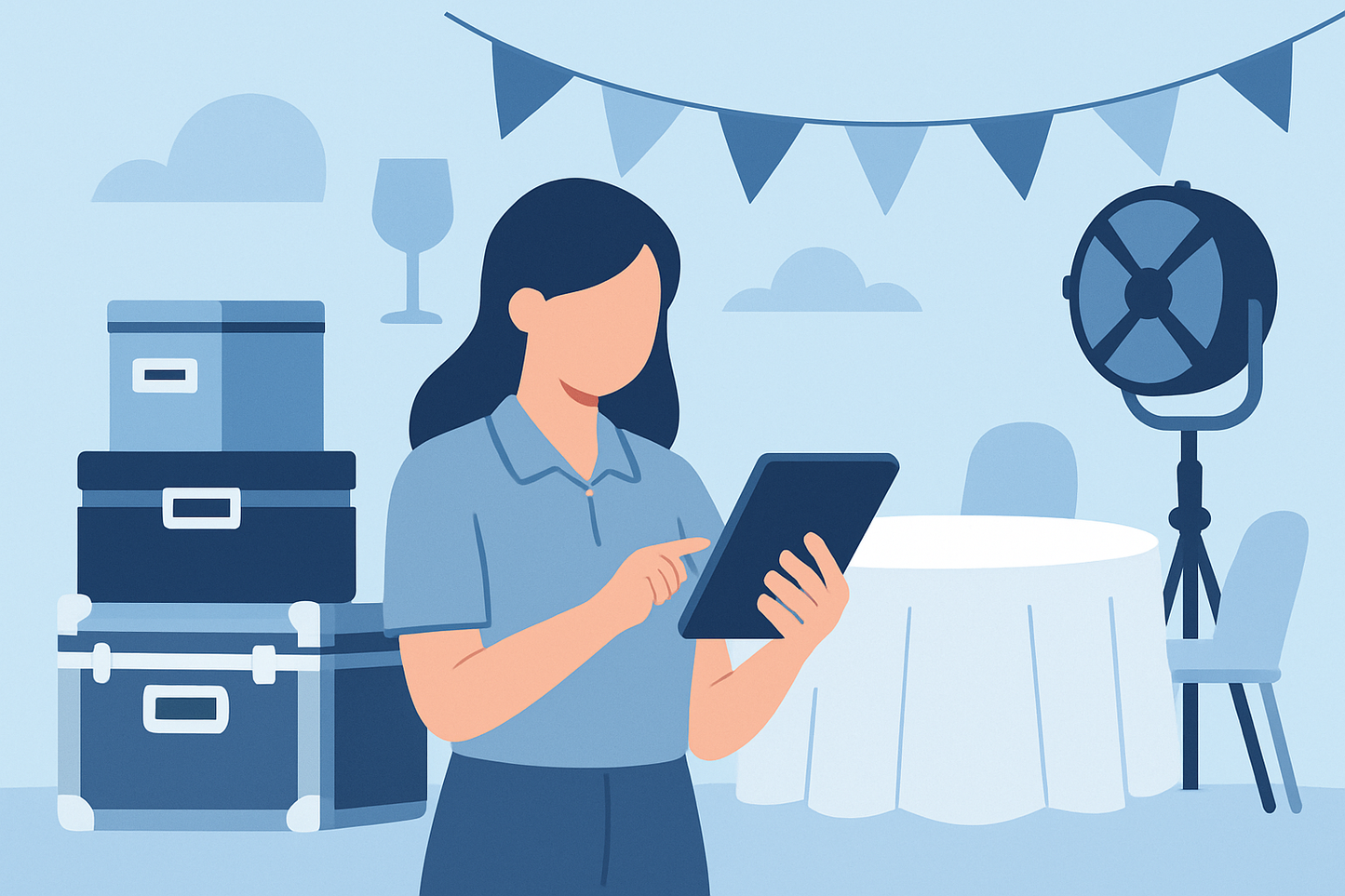 Base d'adresses emails de location materiel reception